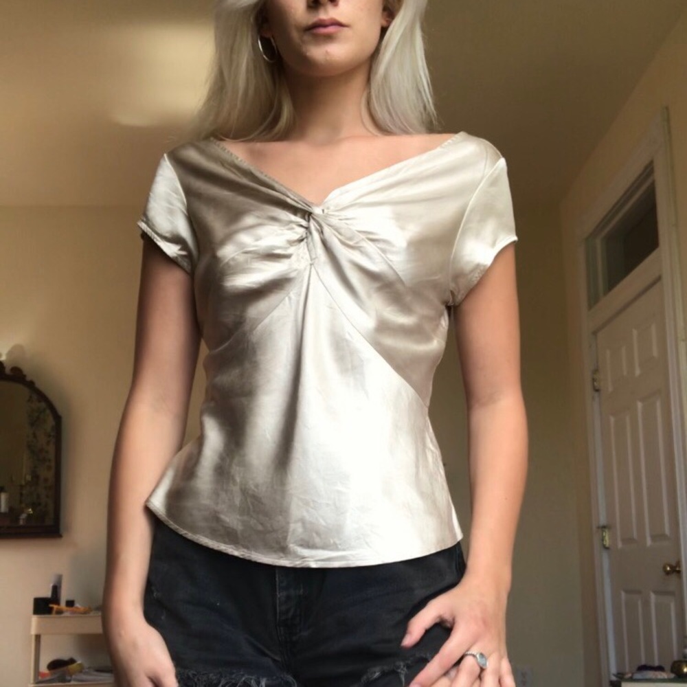 Gold Silky Blouse